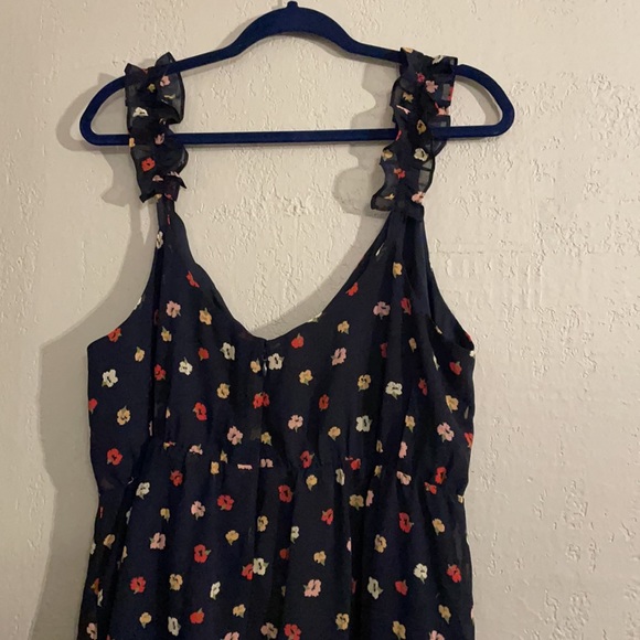 Madewell Ruffle Strap Dress in Confetti Floral - Picture 9 of 11